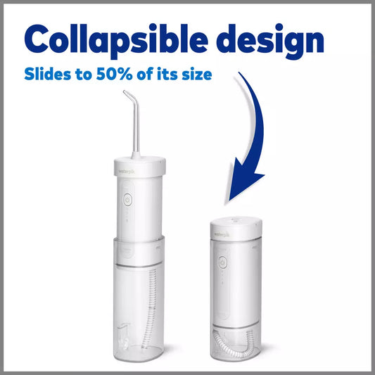 Waterpik Cordless Collapsible Reservoir Water Flosser- White