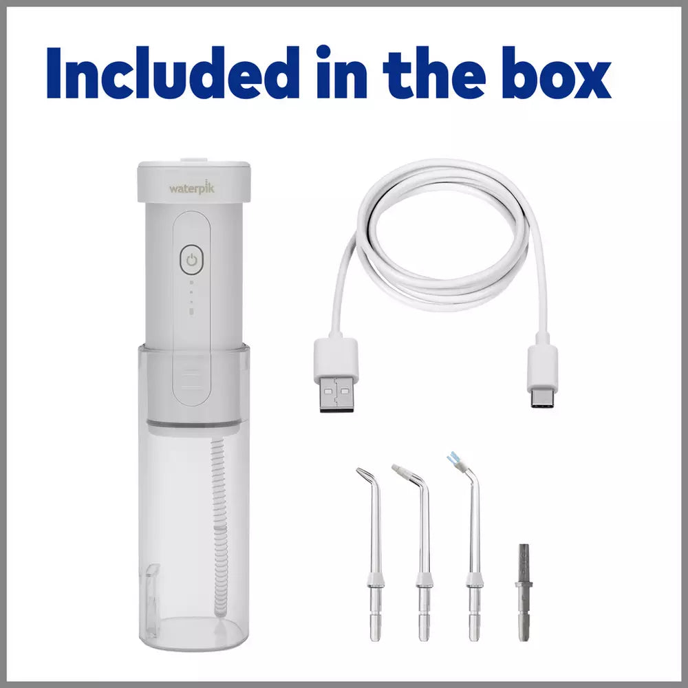 Waterpik Cordless Collapsible Reservoir Water Flosser- White