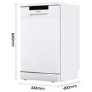 Hisense HS523E15WUK Slimline Dishwasher - White
