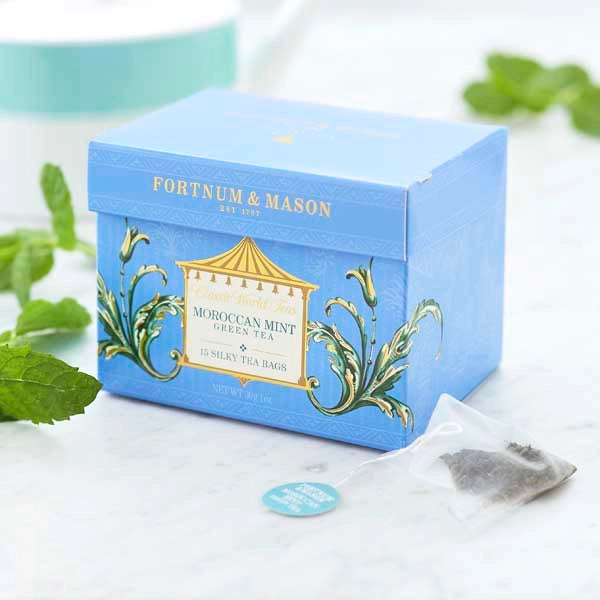 Moroccan Mint Tea, 15 Whole Leaf Silky Tea Bags, 37.5g