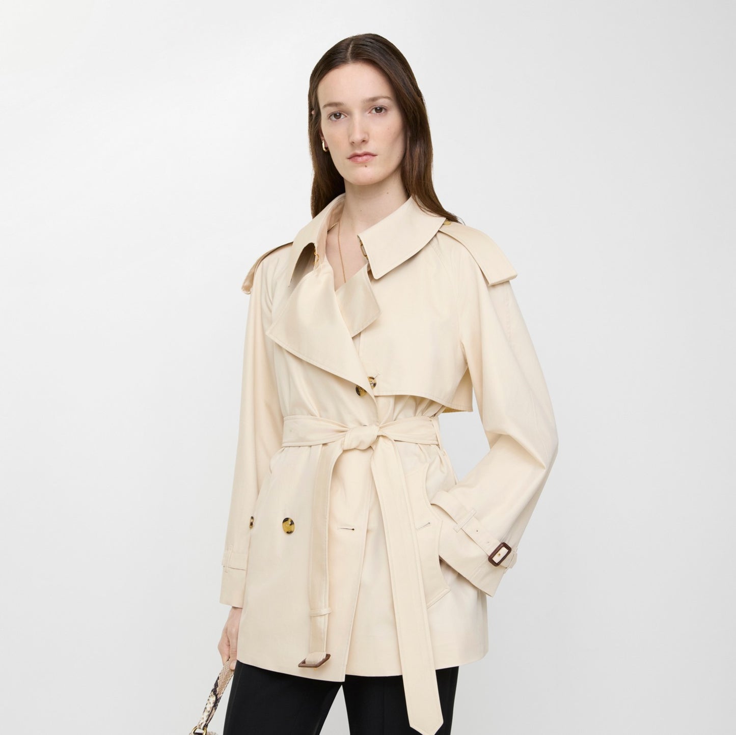 Short Tropical Gabardine Fitzrovia Trench Coat