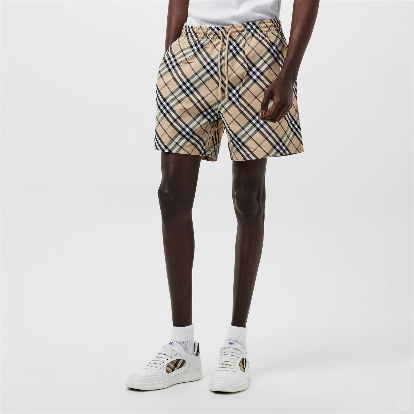 BURBERRY Check Swim Shorts