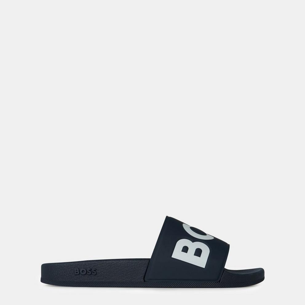 Boss Mens BOSS Comfy Slider Sandals with Logo Detail (Aryeh)
