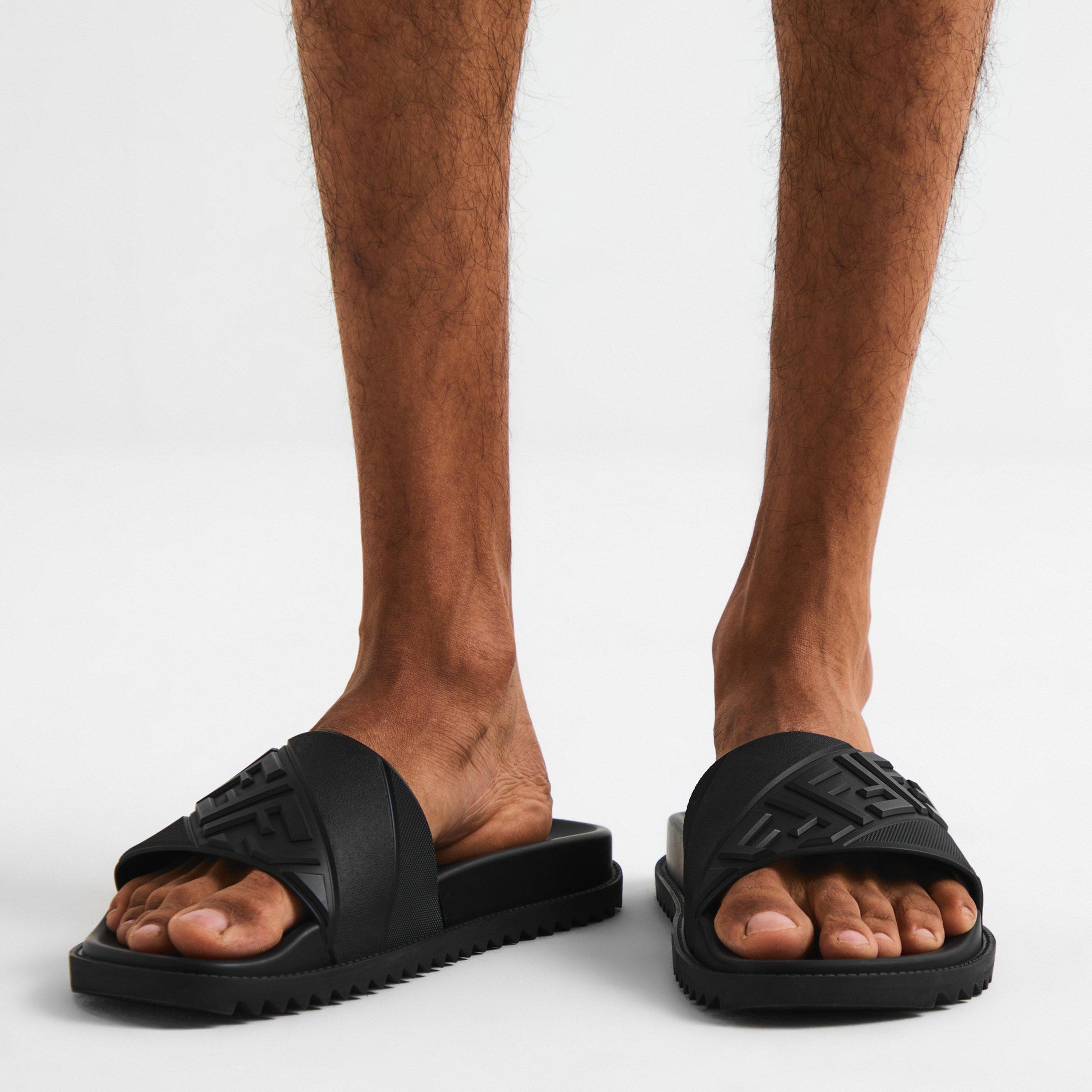 Fendi Mens Rubber Slides