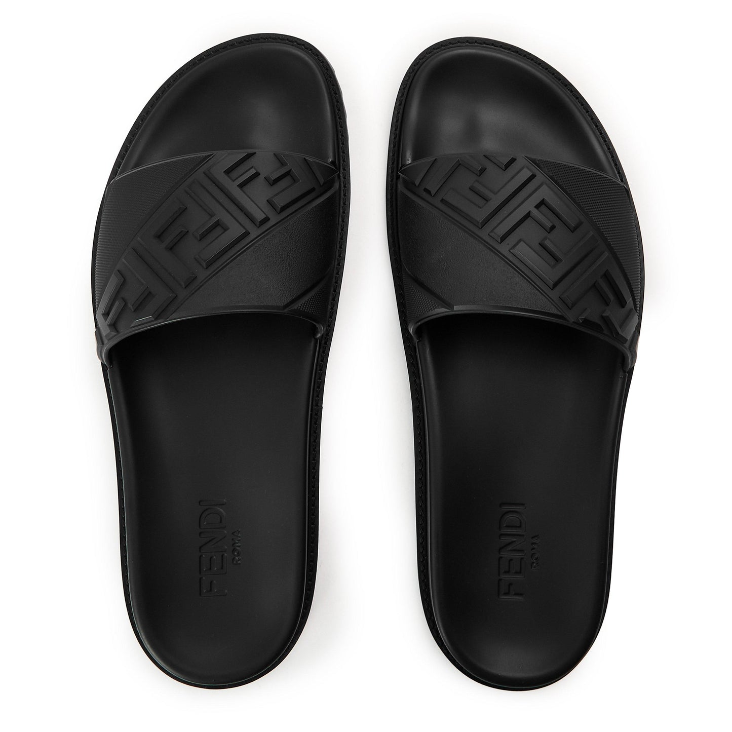 Fendi Mens Rubber Slides