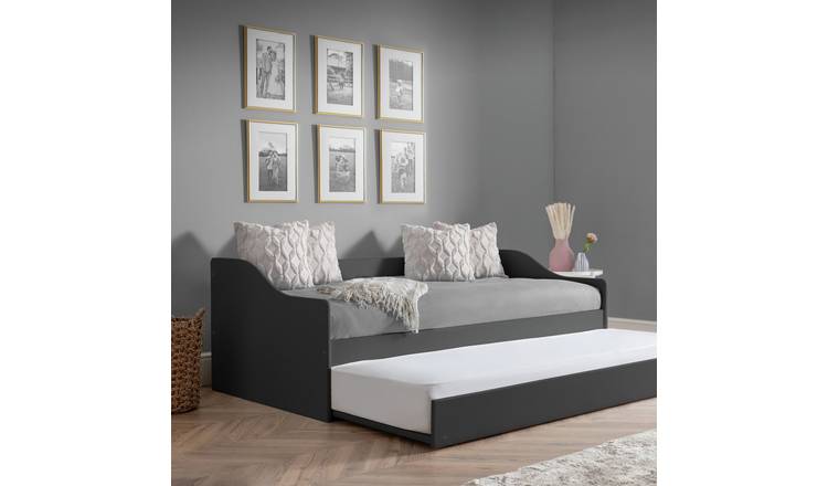 Julian Bowen Elba Wooden Day Bed with Trundle - Black