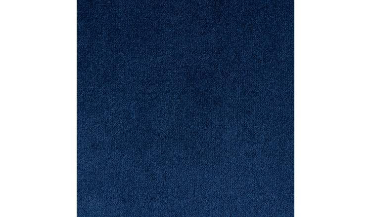 Toby Velvet 3 Seater Recliner Sofa in a Box- Navy