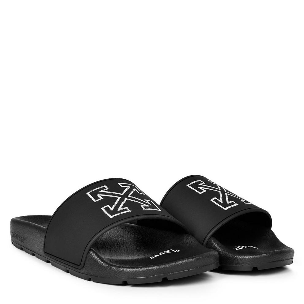 Off White Men's Arrow Slider Sandals, Comfortable and Stylish