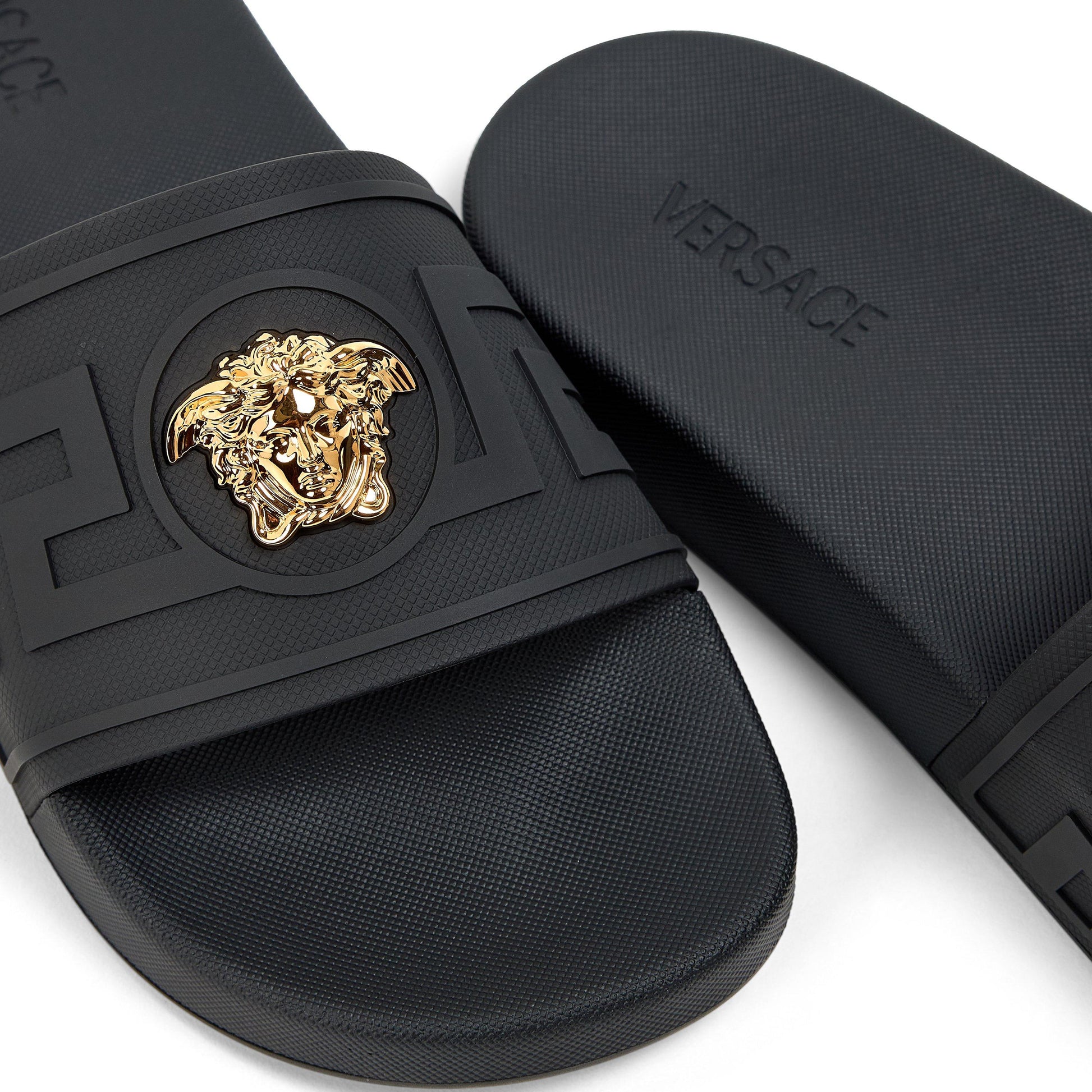 Versace Mens La Medusa Slides
