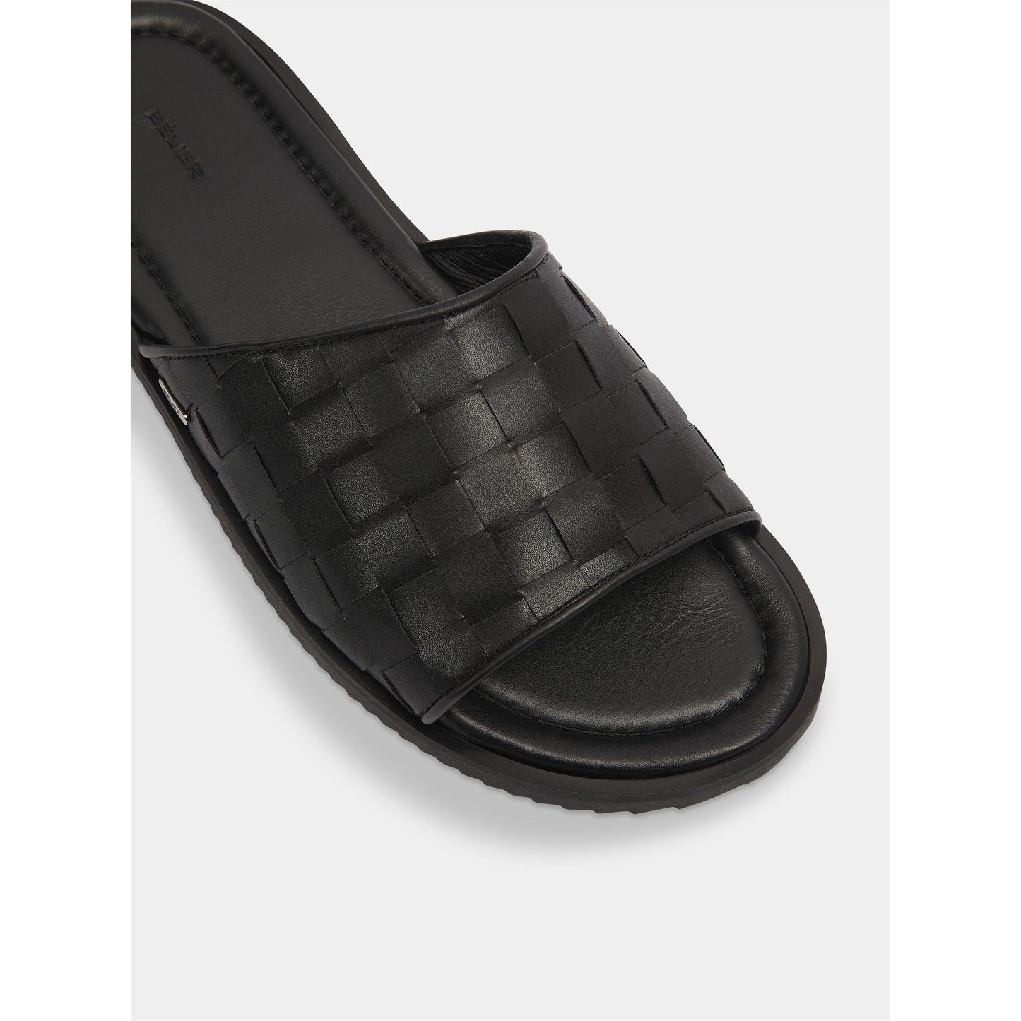 BELIER Men's Capri Leather Slider Sandals