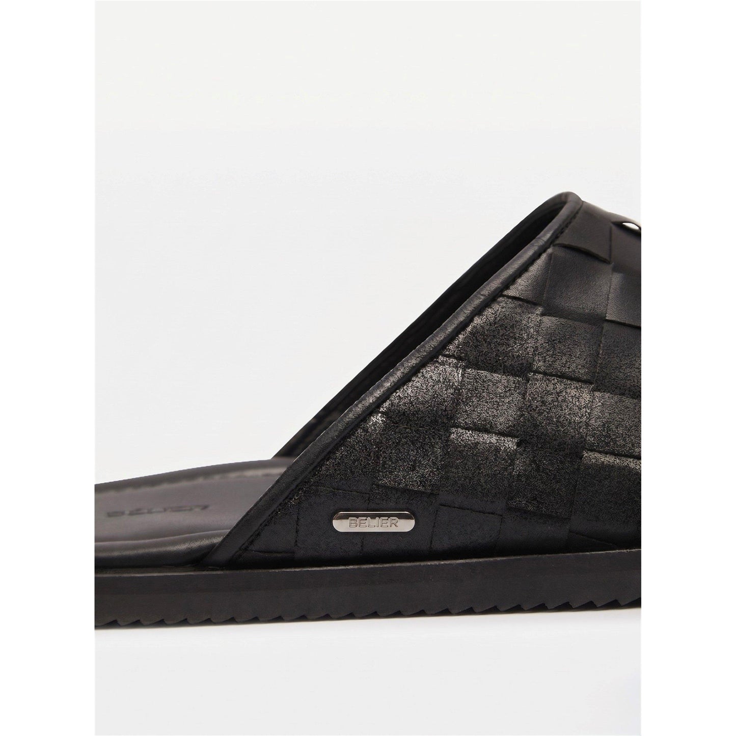 BELIER Men's Capri Leather Slider Sandals