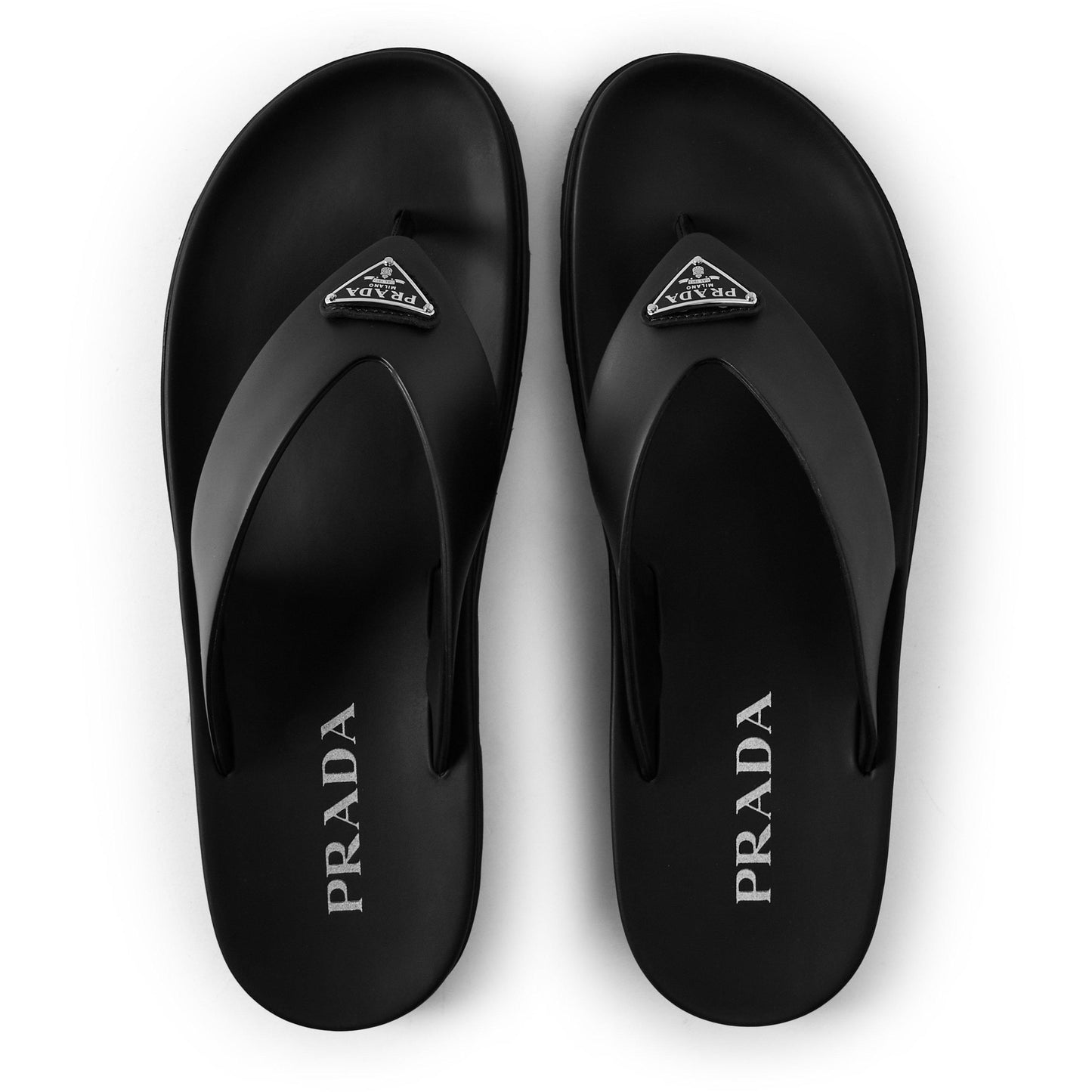 Prada Rubber Thong Sandals