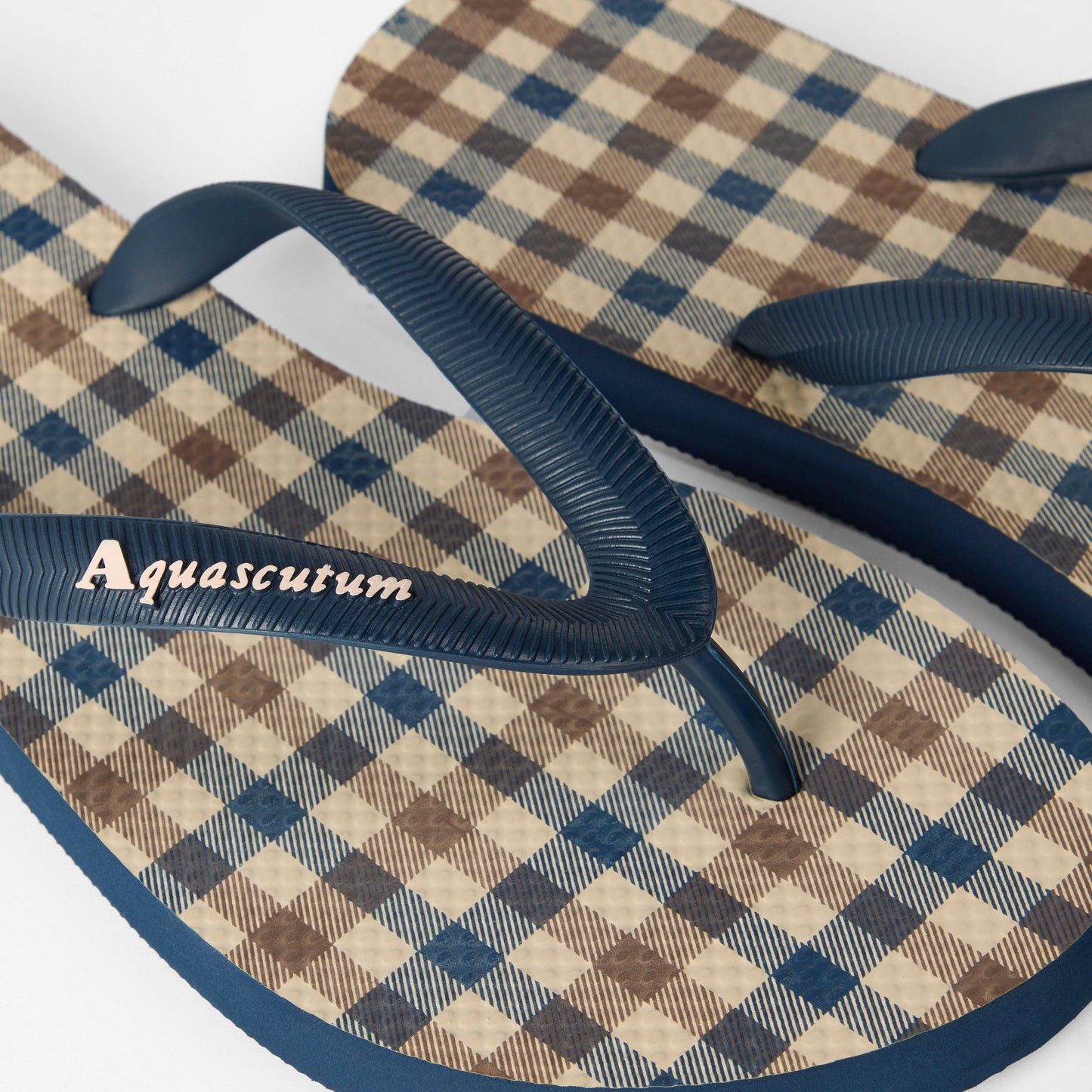 Aquascutum Check Flip Flops