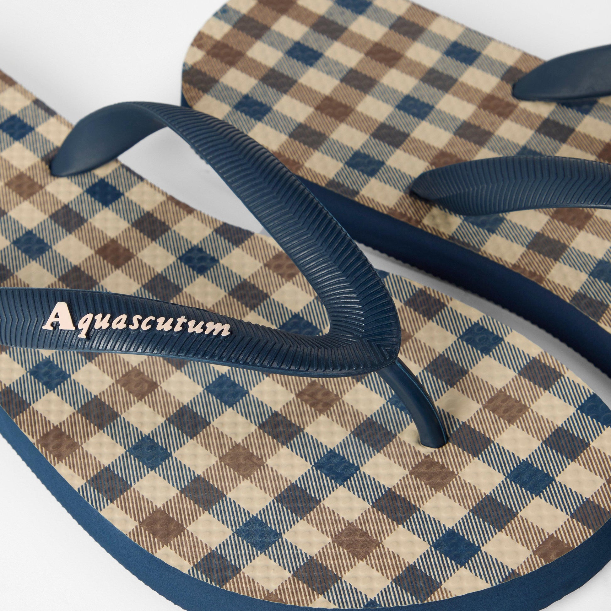 Aquascutum Check Flip Flops