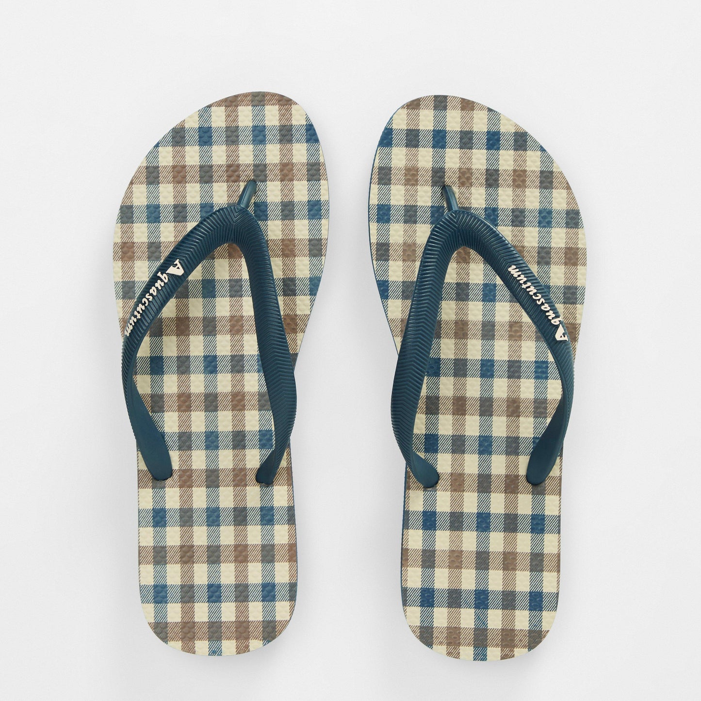 Aquascutum Check Flip Flops