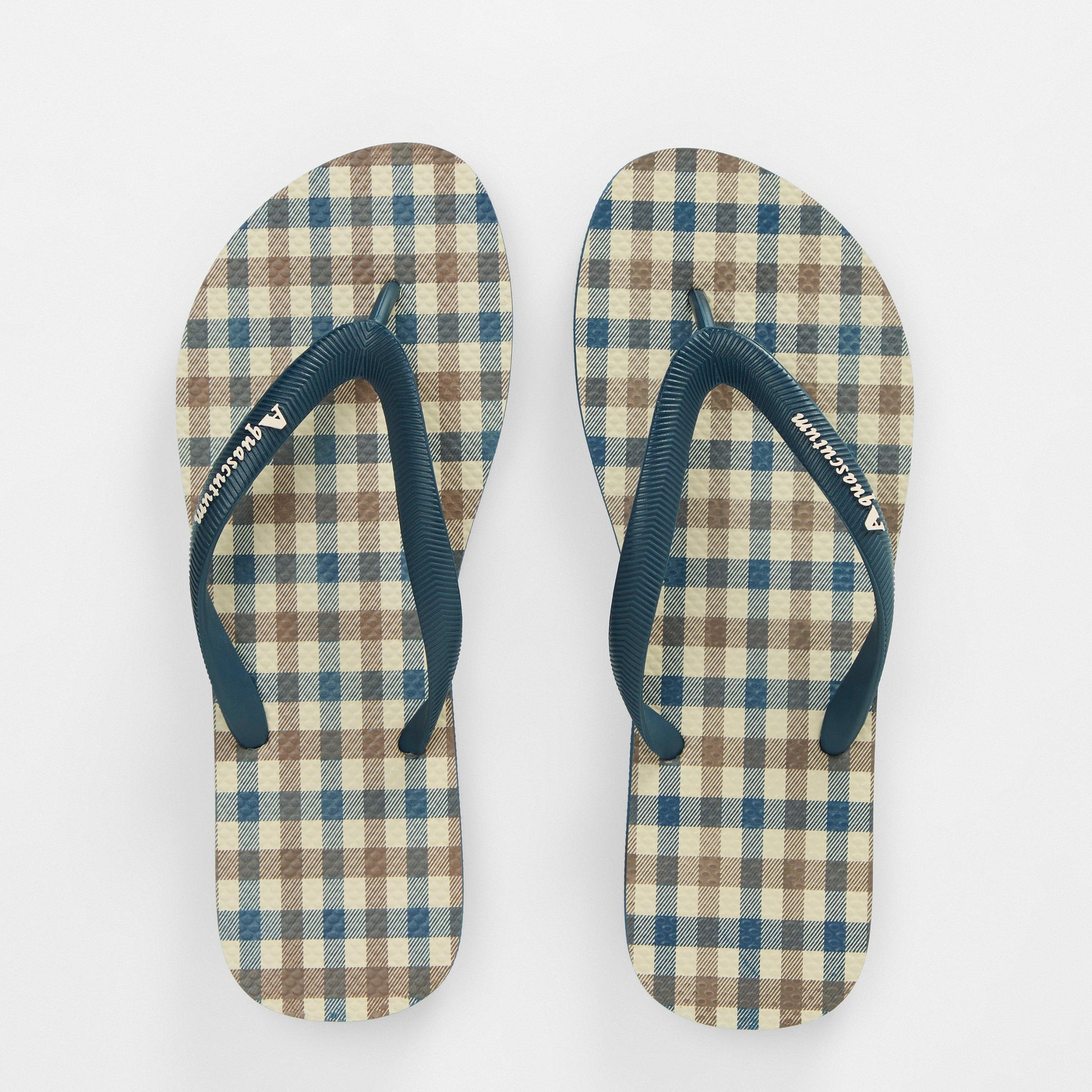 Aquascutum Check Flip Flops