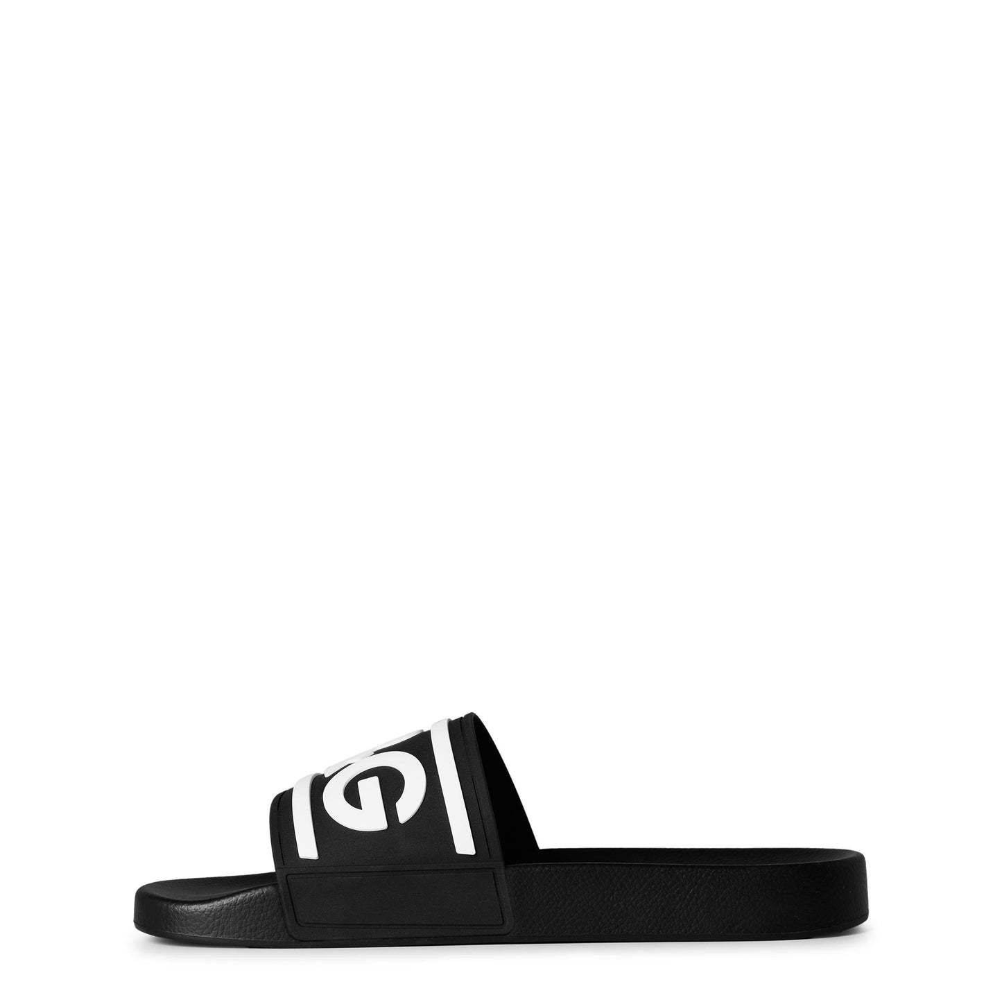Dolce and Gabbana Men's Monogram Rubber Slides