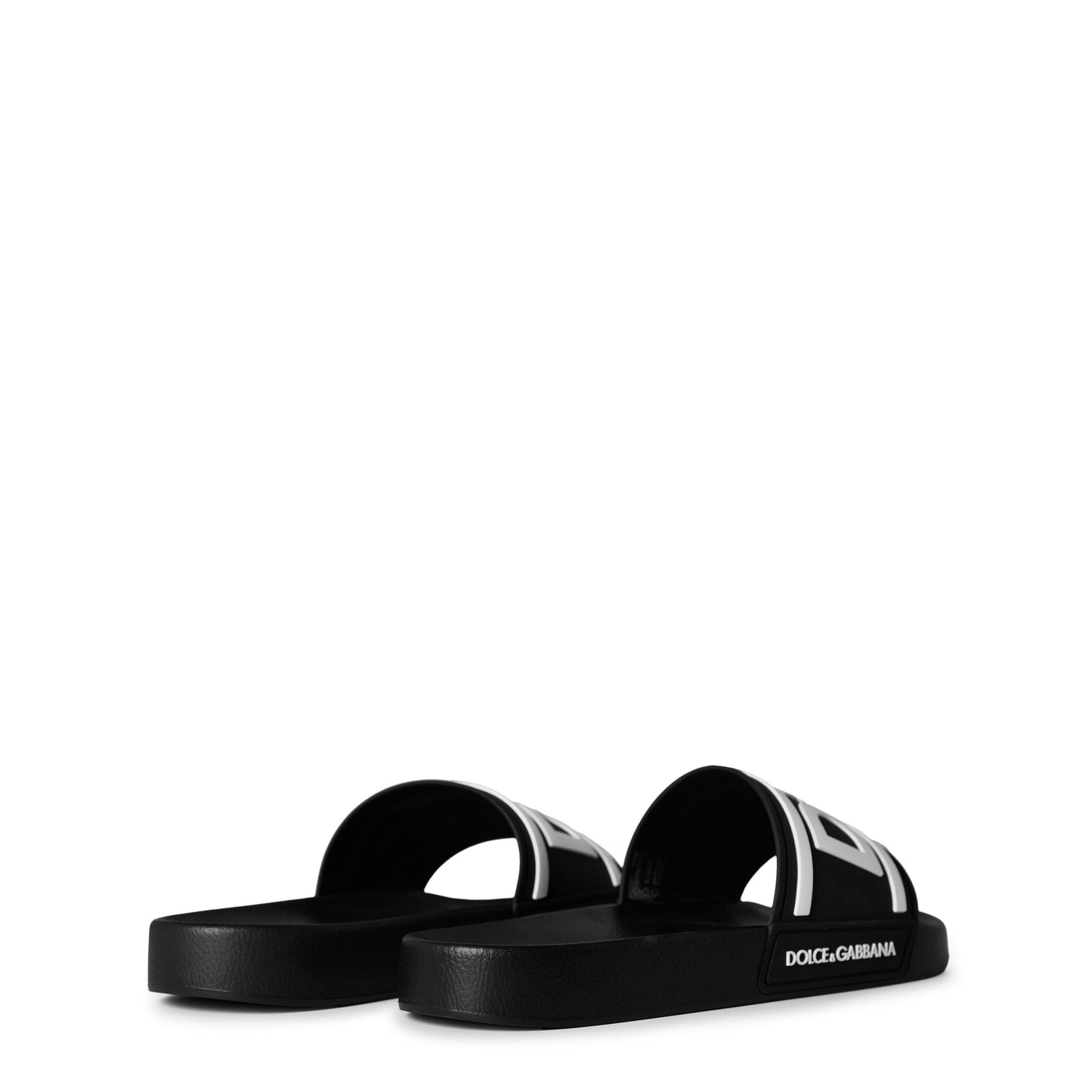 Dolce and Gabbana Men's Monogram Rubber Slides