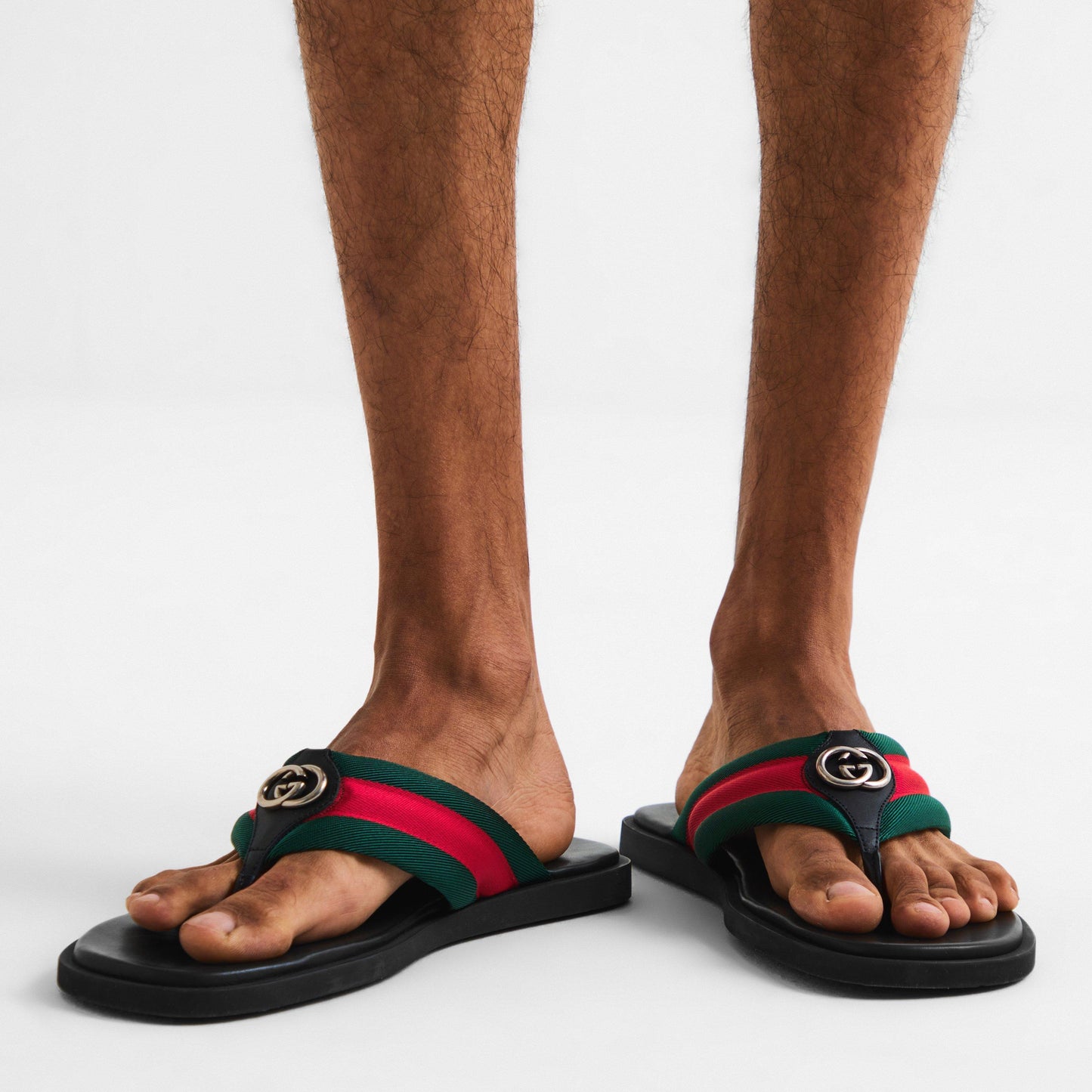 Gucci Mens Maverick Flip Flops