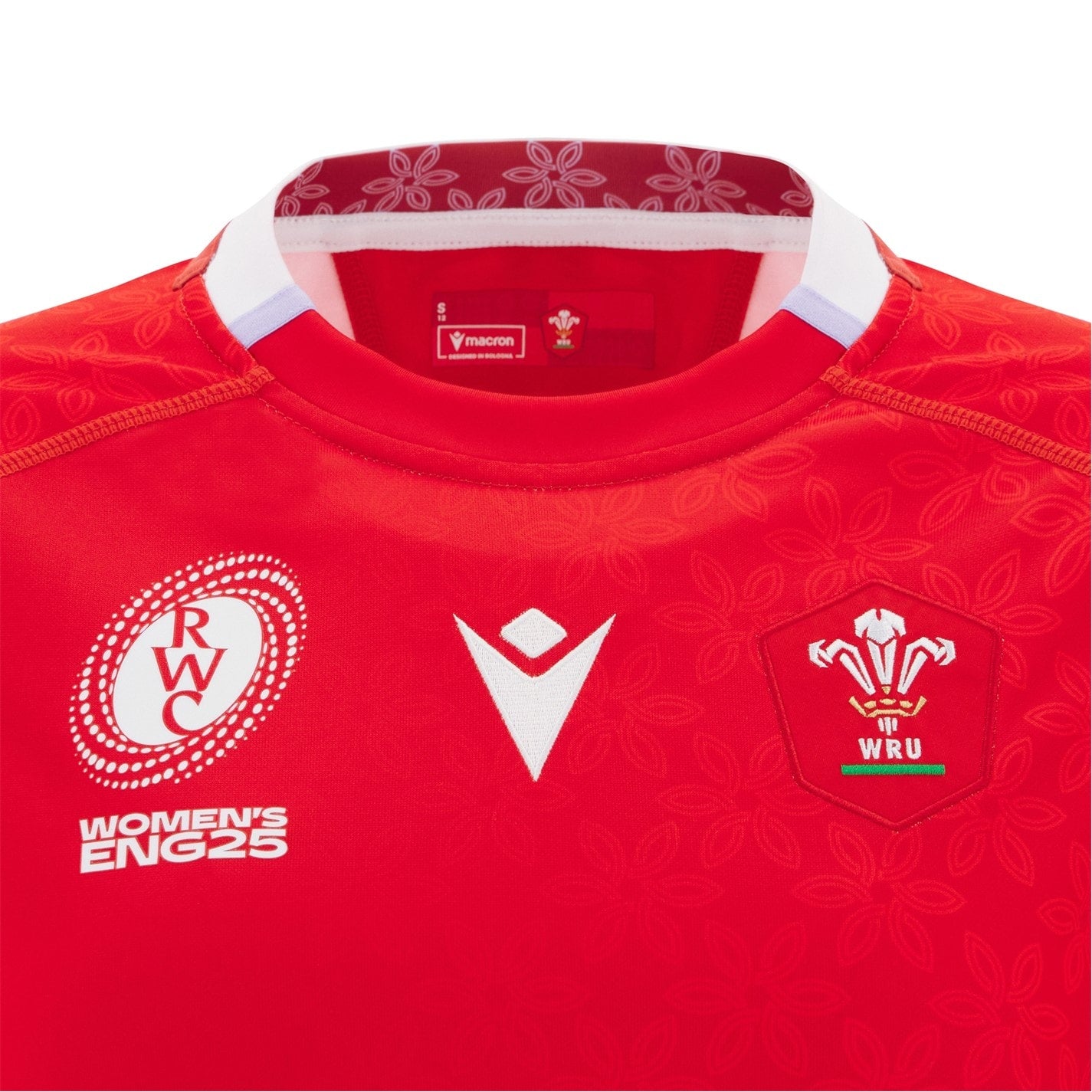 Macron Wales Rugby Union World Cup Home Shirt 2025 Womens