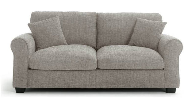 Argos Home Lisbon Fabric 3 Seater Sofa - Grey