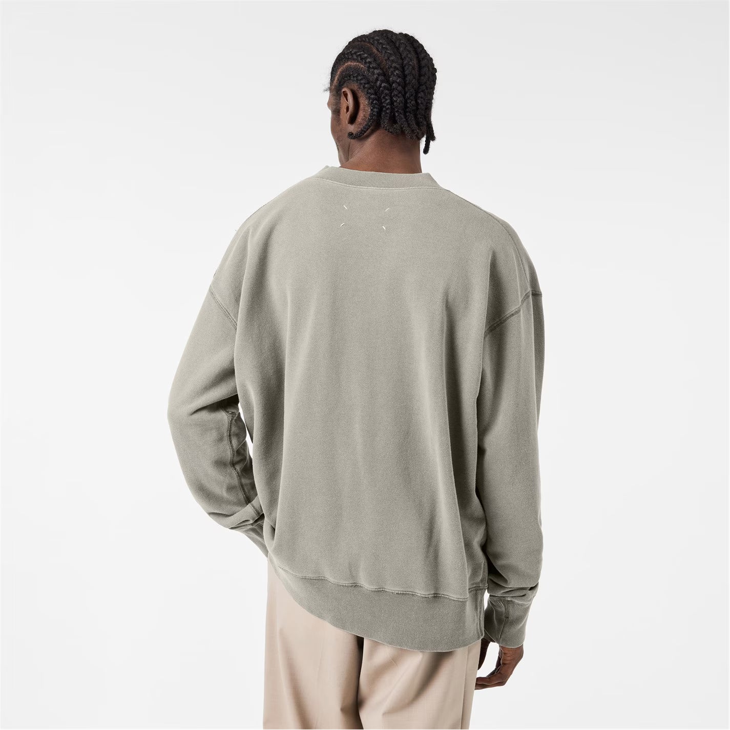 MAISON MARGIELA Men's quarter Zip Fleece Top
