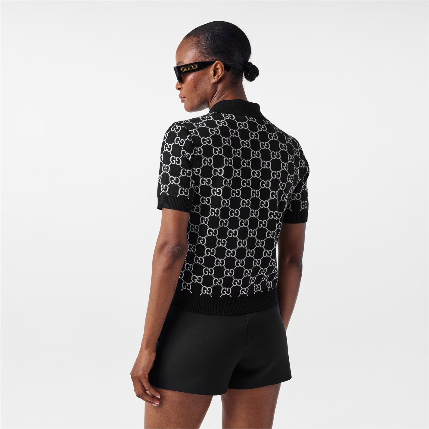 Reversible GG Wool Jacquard Polo Shirt