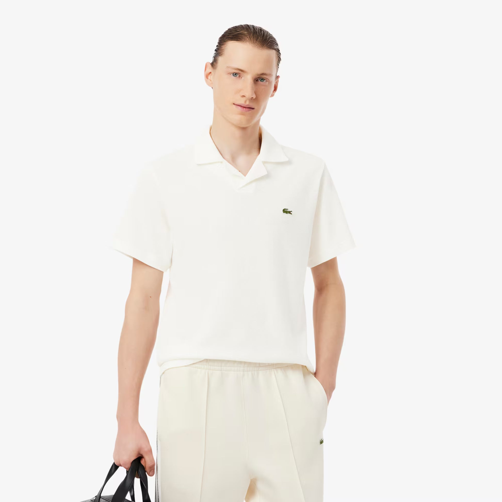 Classic Fit Cotton-Linen Polo Shirt