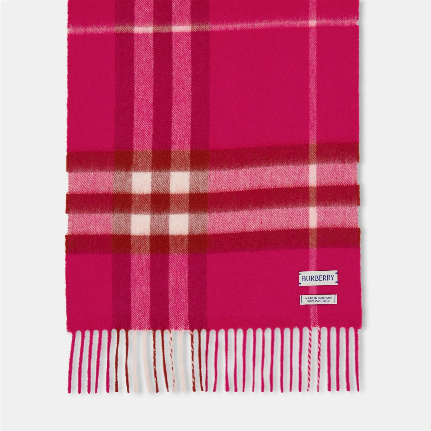 Unisex Check Cashmere Scarf