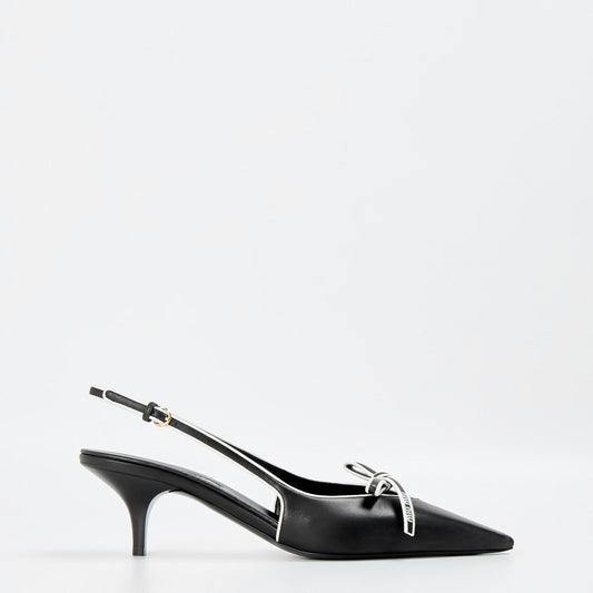 Miu Miu Womens Bow Slingback Pumps
