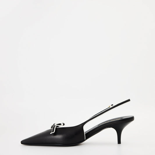 Miu Miu Womens Bow Slingback Pumps