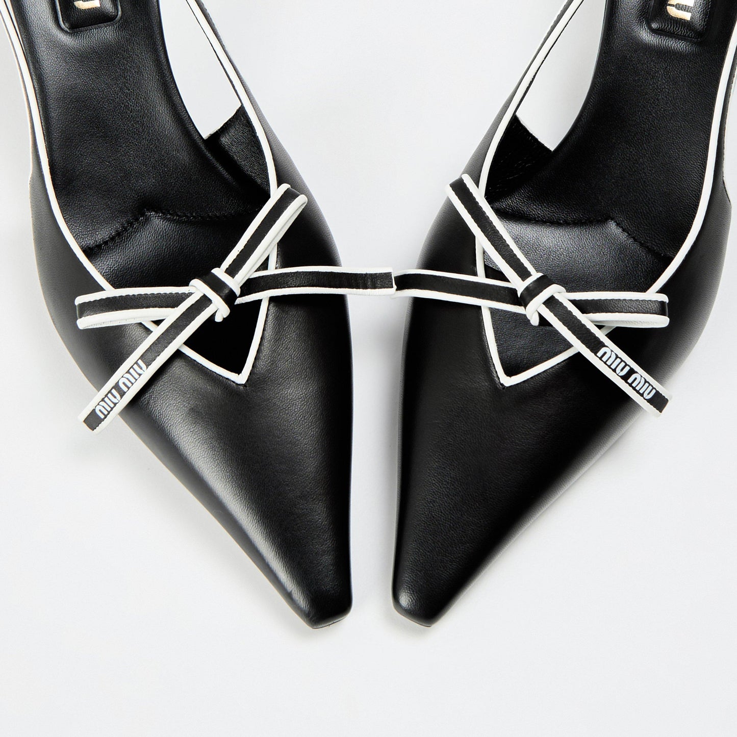 Miu Miu Womens Bow Slingback Pumps