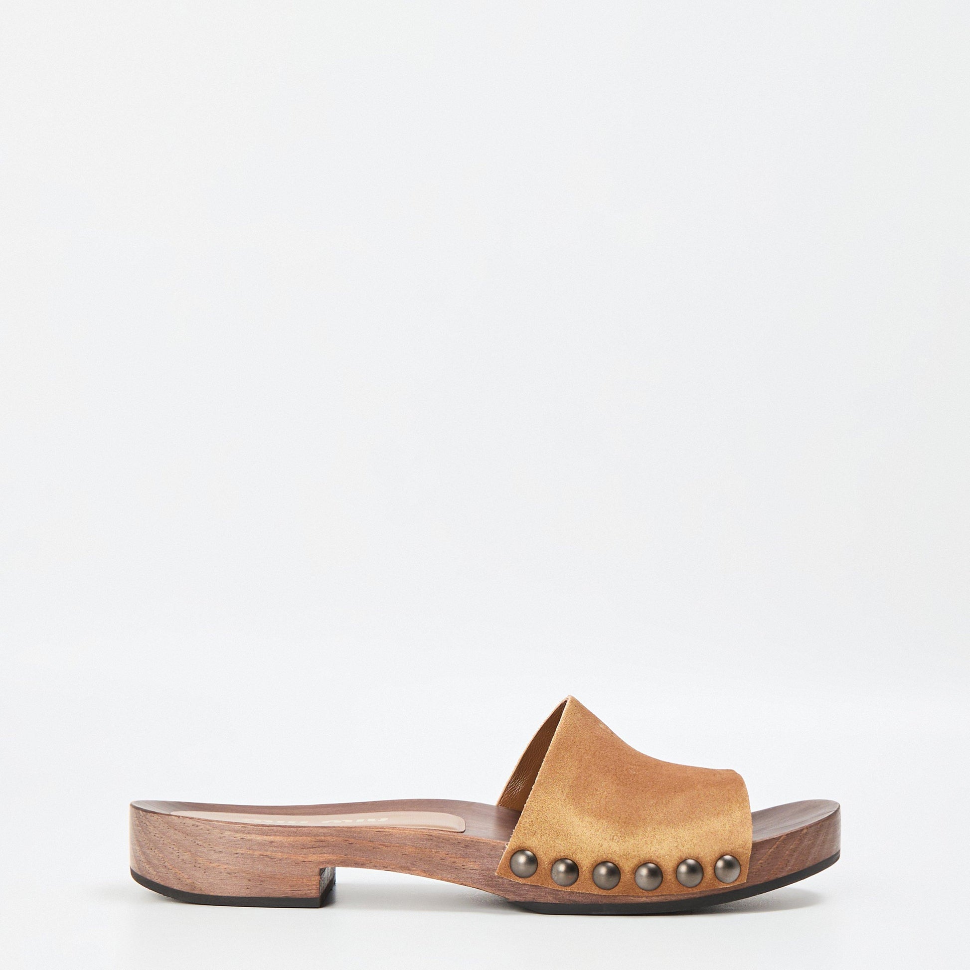 Miu Miu Women's High Platform Slip-On Clogs