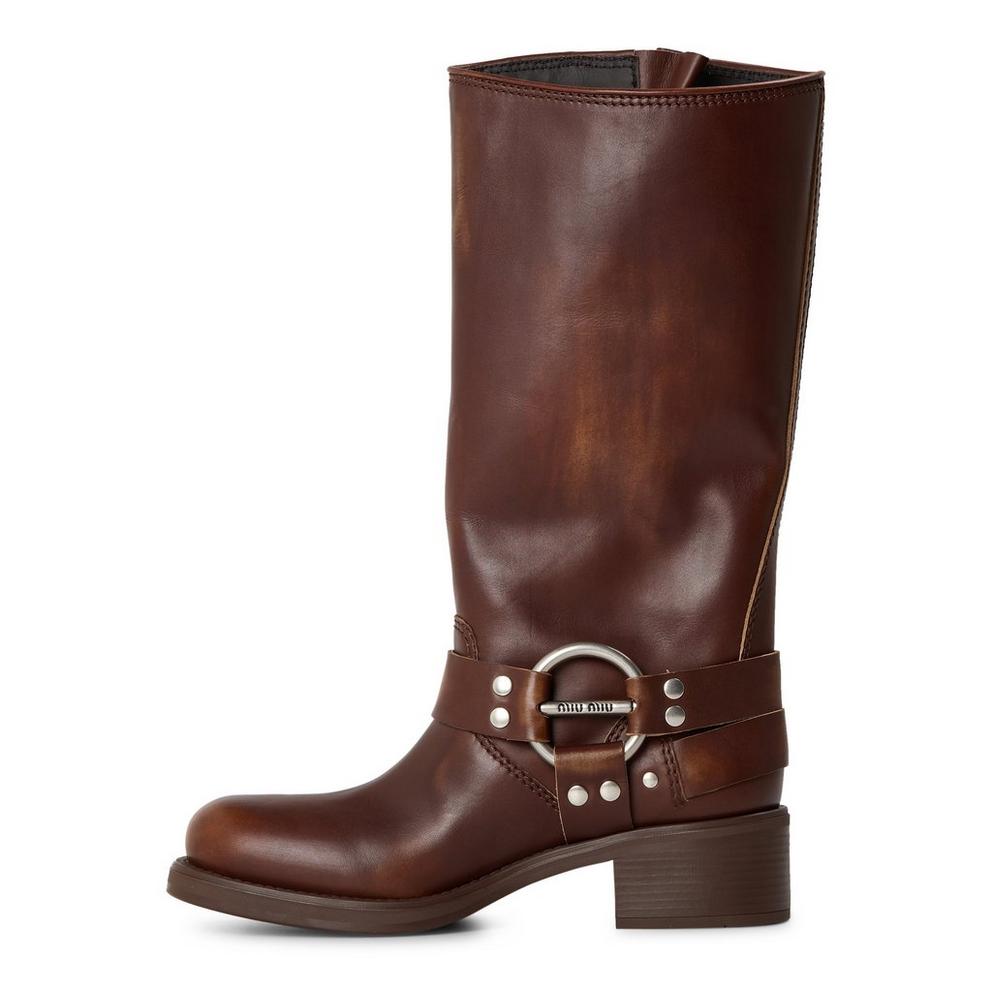 Miu Miu Miu Buckle Biker Boo Ld63