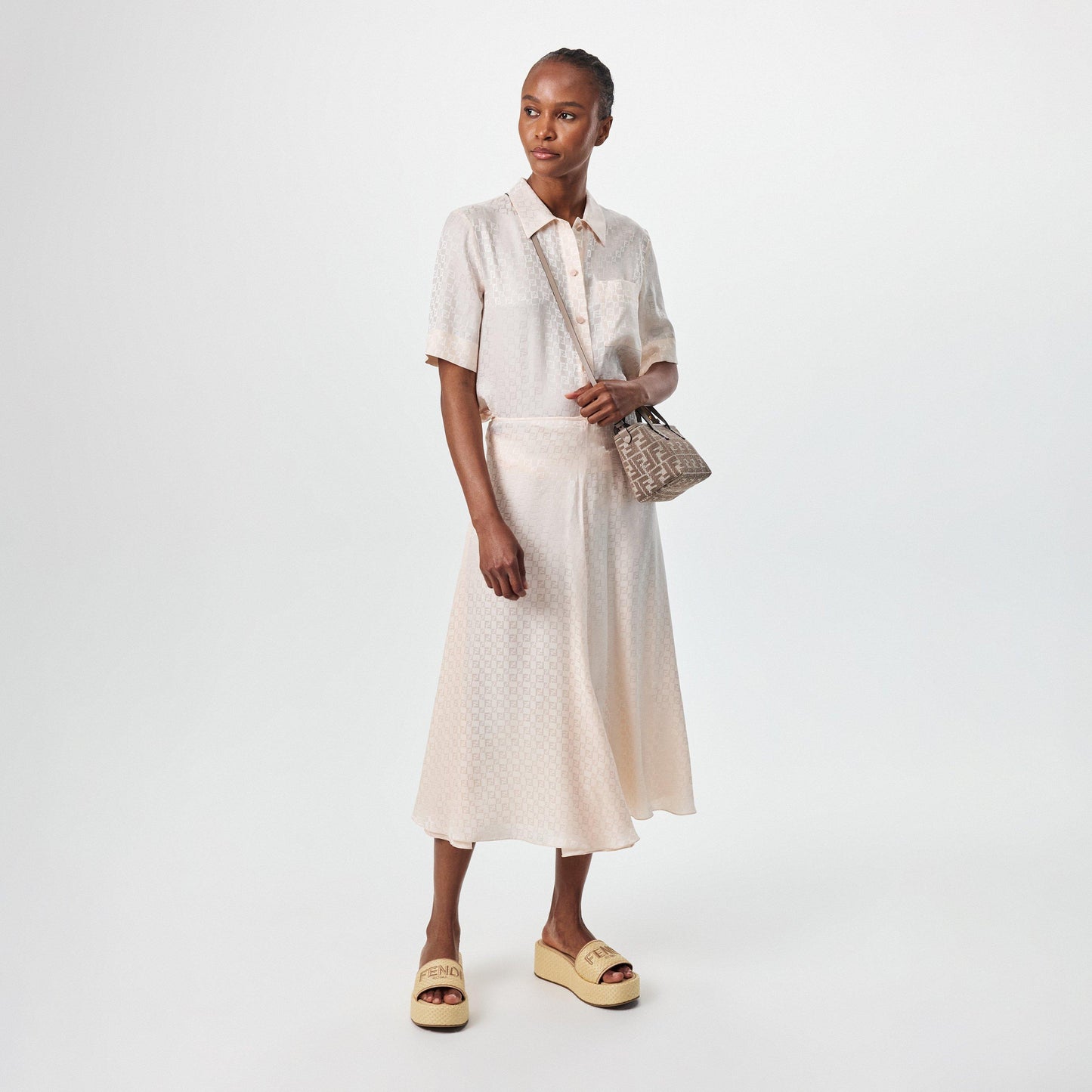 Fendi Women's Woven Flatform Sandals
