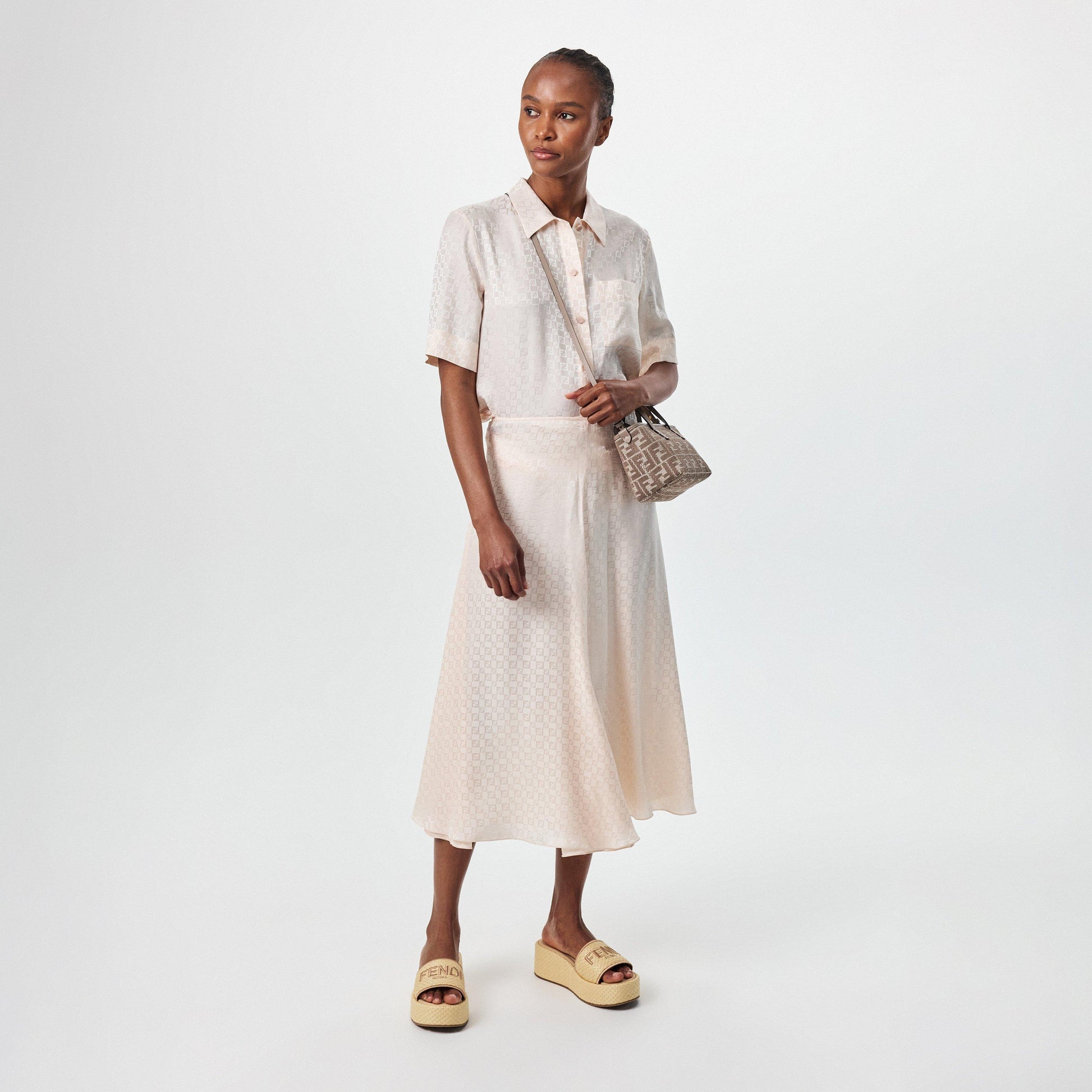 Fendi Women's Woven Flatform Sandals