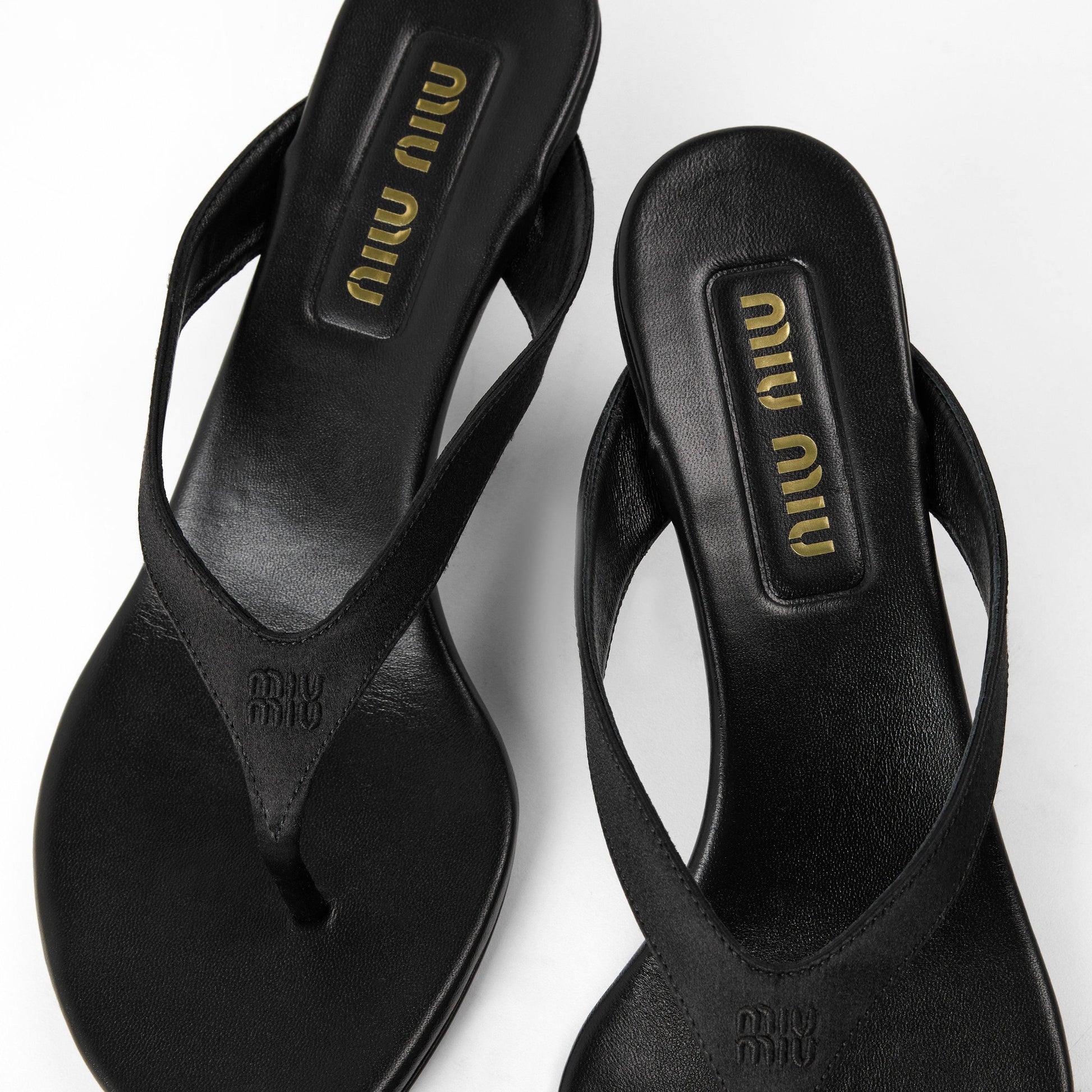 Miu Miu Miu Satin Thong Heel Ld64