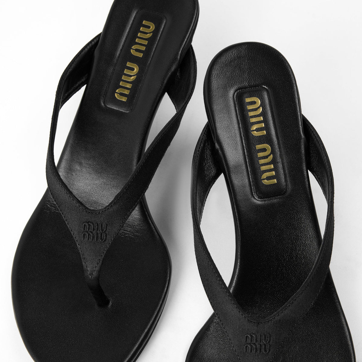 Miu Miu Miu Satin Thong Heel Ld64