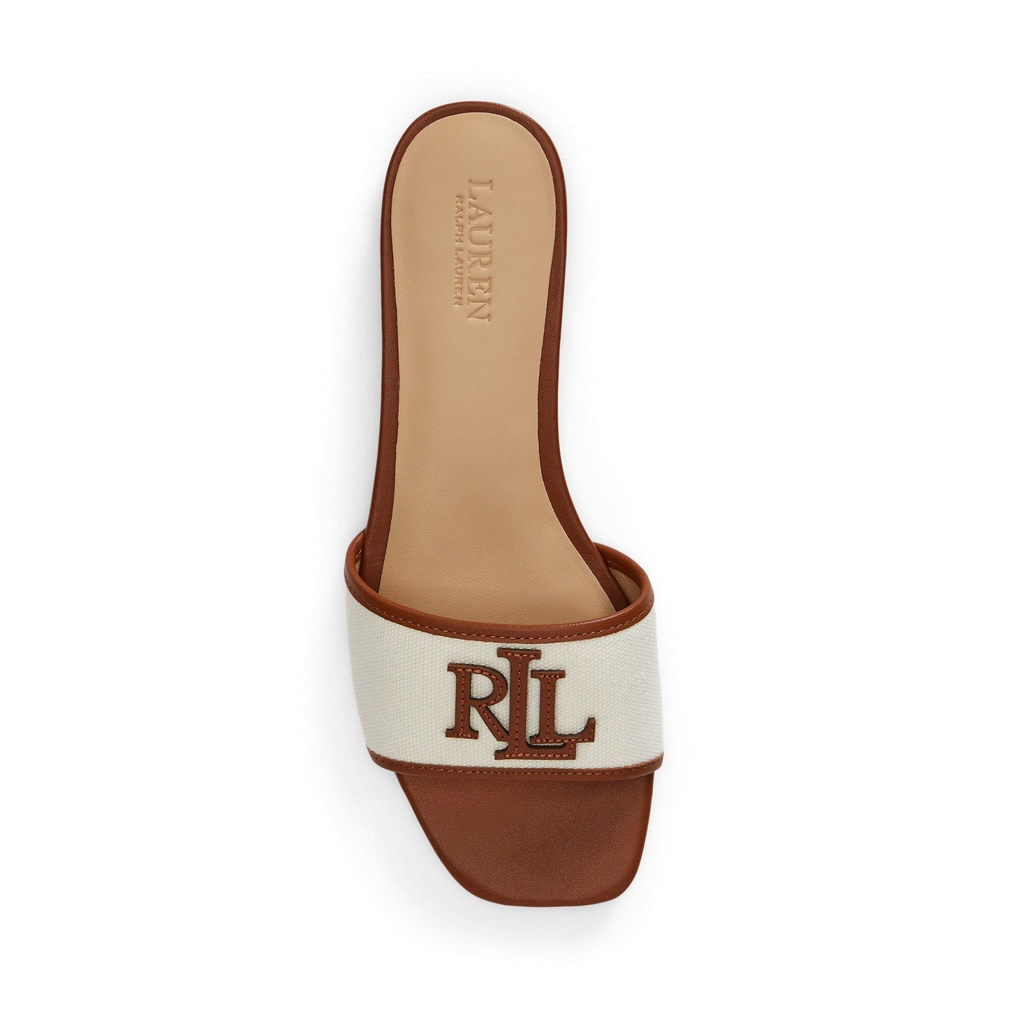 Lauren by Ralph Lauren Women's Everly Real Leather Flat Sandals