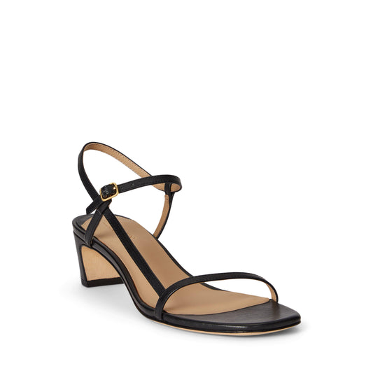 Lauren by Ralph Lauren Women's Lainee Real Leather Heeled Sandals