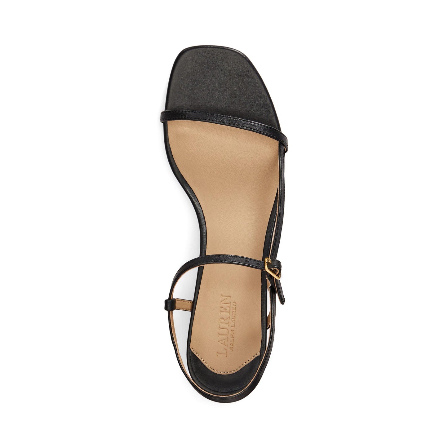Lauren by Ralph Lauren Women's Lainee Real Leather Heeled Sandals