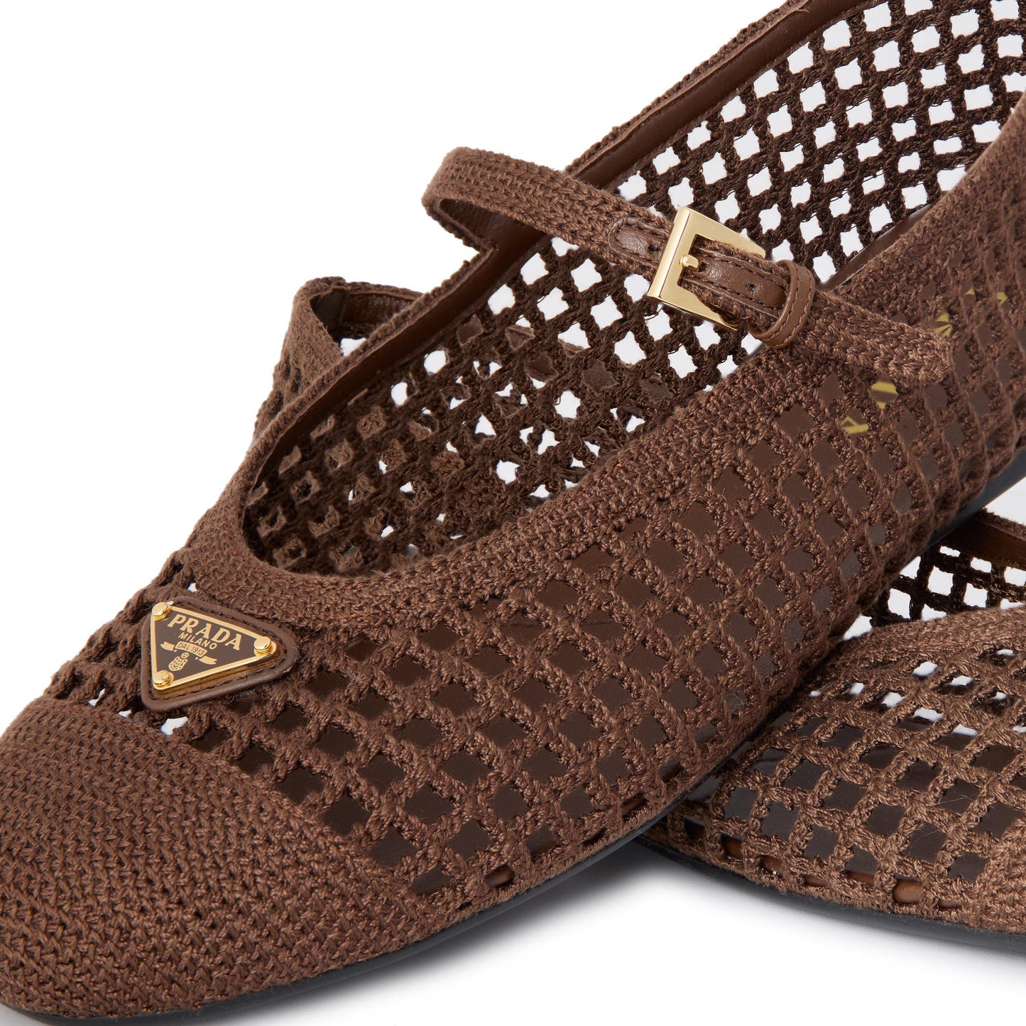 Prada Women's Crochet Ballet Pumps