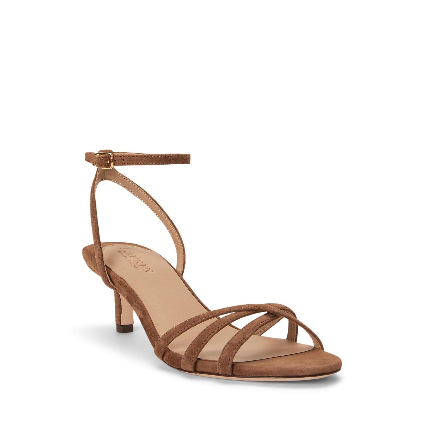 Lauren by Ralph Lauren Women's Kendyl Kitten Heeled Sandals