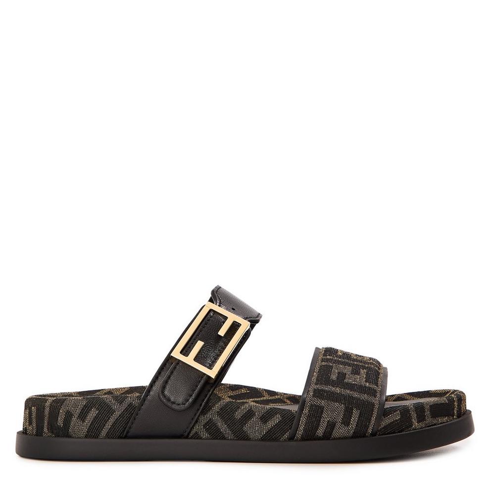 Fendi Women's Feel Double Strap Flat Sandals