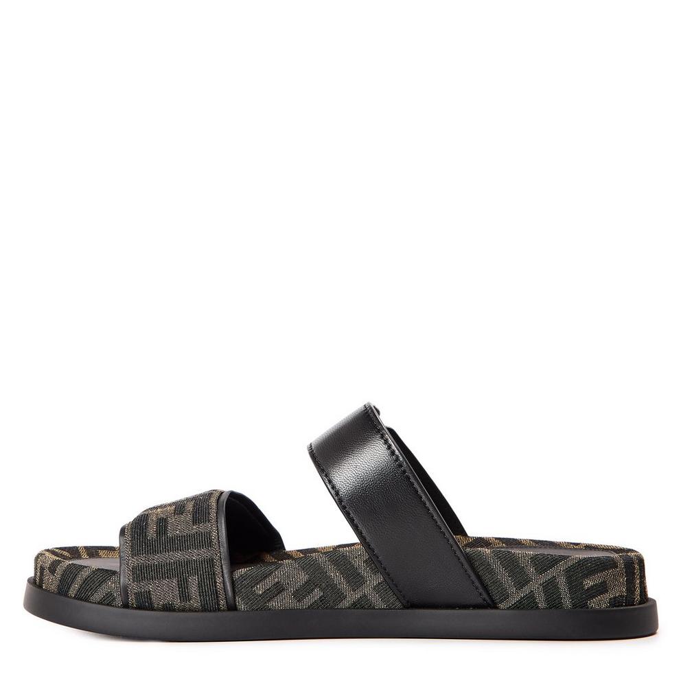 Fendi Women's Feel Double Strap Flat Sandals