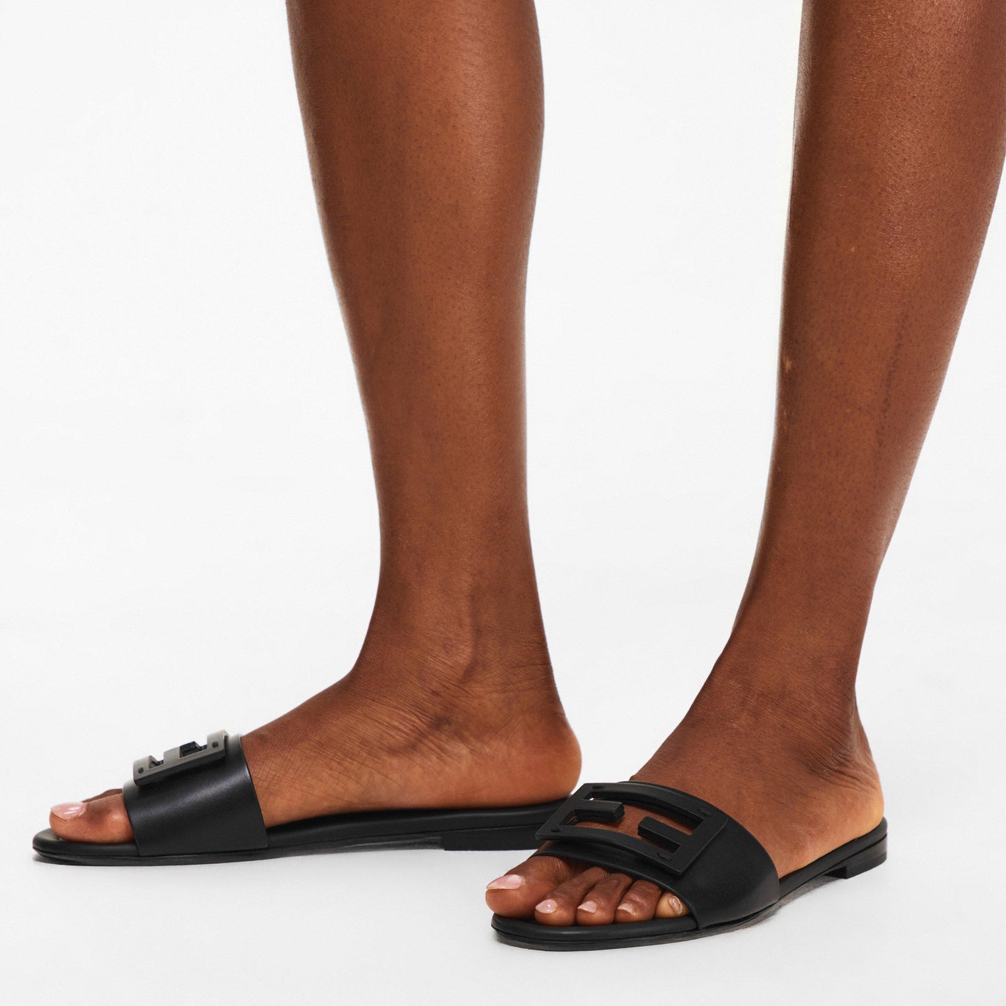 Fendi Women's Baguet Slide Flat Sandals