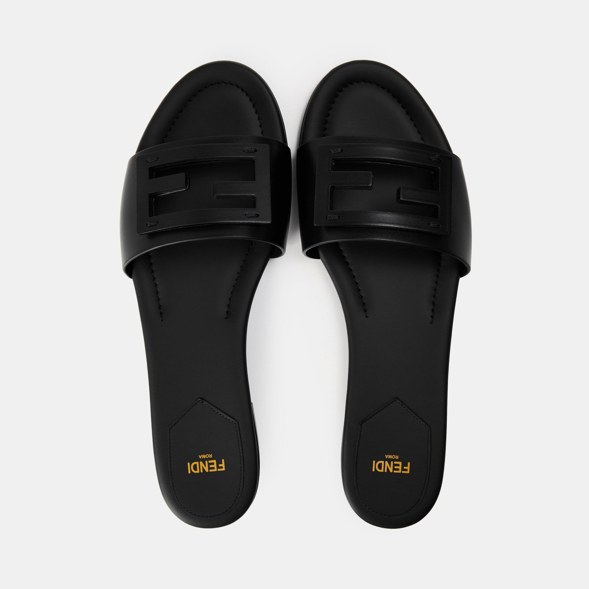Fendi Women's Baguet Slide Flat Sandals