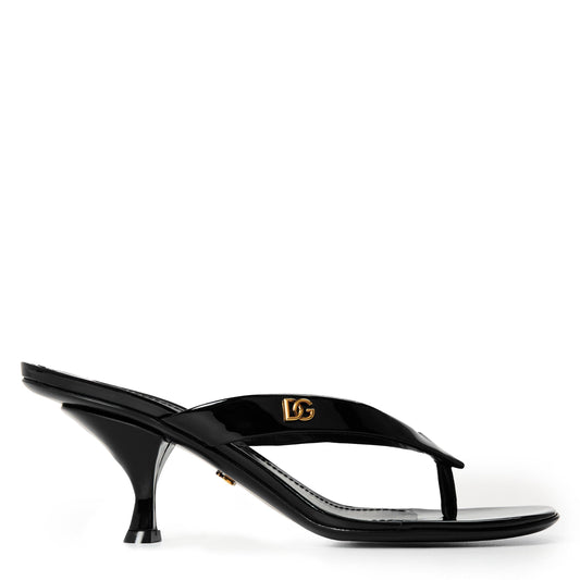 Dolce and Gabbana DG Thong Heeled Mule Ld64