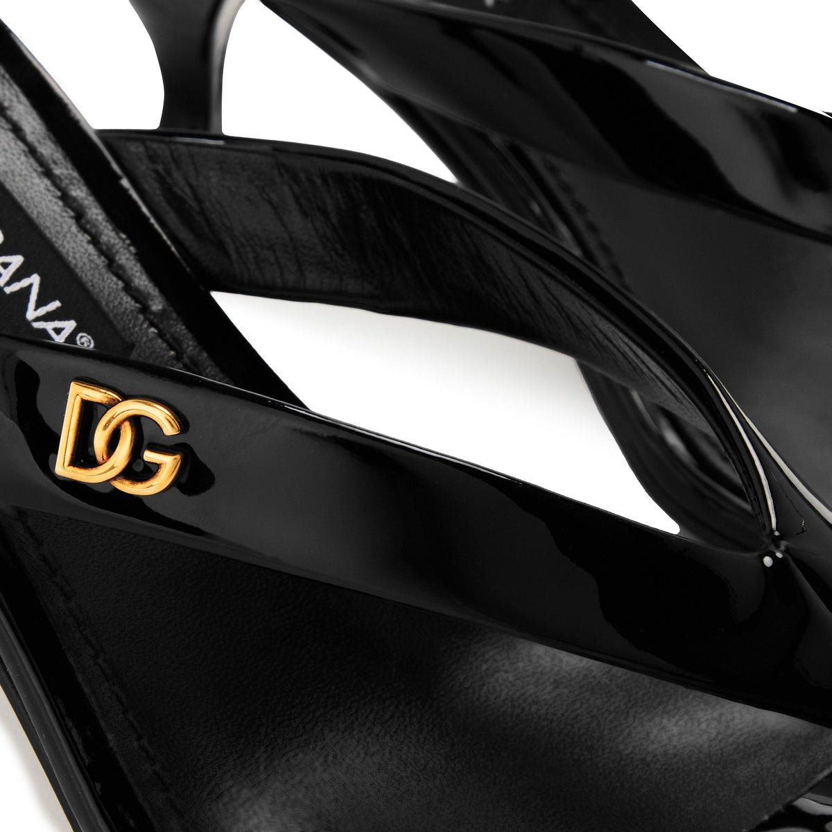 Dolce and Gabbana DG Thong Heeled Mule Ld64