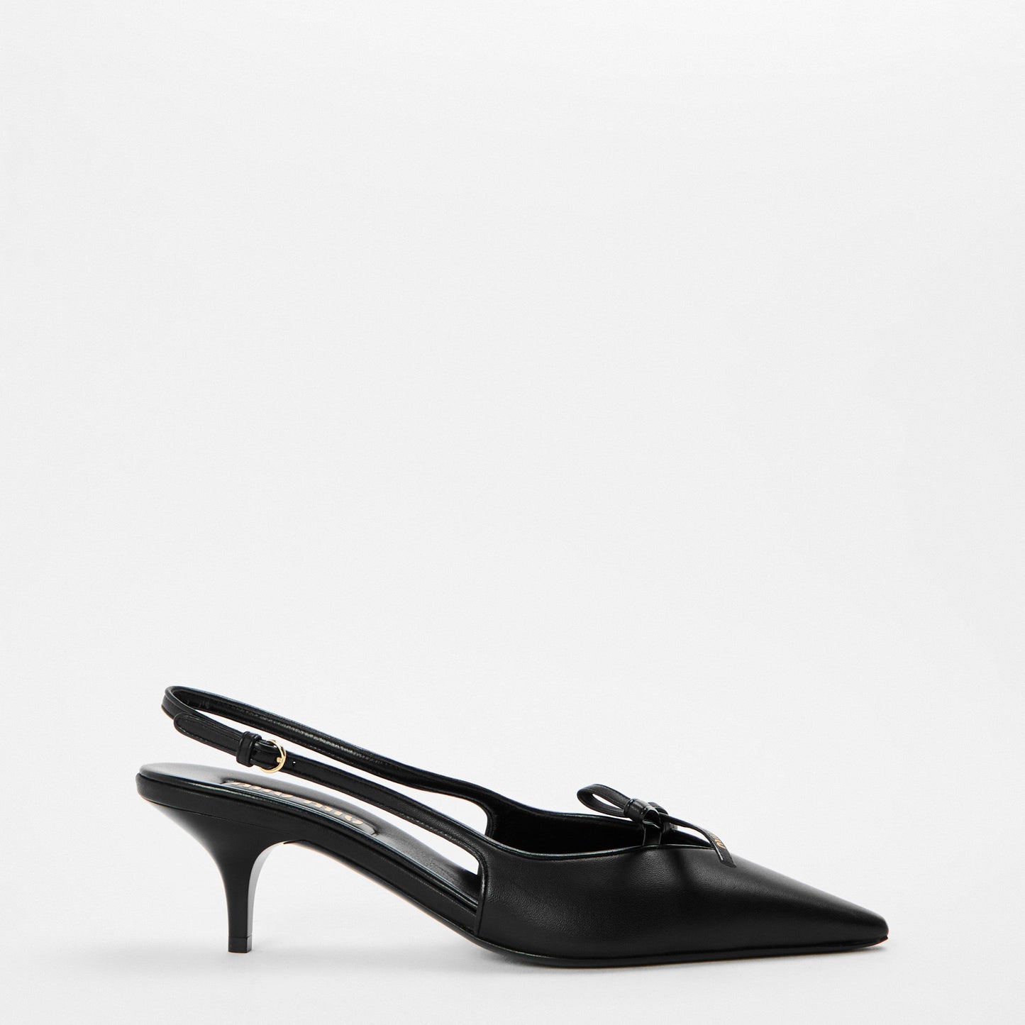 Miu Miu Women's Logo Bow Kitten Slingbacks